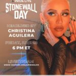 Christina Aguilera Instagram – The countdown to #StonewallDay2023 begins! Join us for an unforgettable day of progress, inclusivity, and love. Don’t miss out on the amazing lineup of artists, speakers, and LGBTQ+ advocates. Tune in via livestream tomorrow at 6 PM EST on @prideliveofficial’s YouTube channel. See you there! 🏳️‍🌈✨