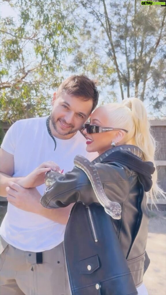 Christina Aguilera Instagram - Thankful for family time 🧡 Melbourne, Victoria, Australia