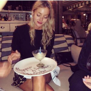 Christina Wolfe Instagram - Thank you so much for the lovely surprises and kind messages. Feeling very grateful and full of love. I’m still in quarantine, but marking the occasion with a photo from my pretend birthday last month. Thank you! xx