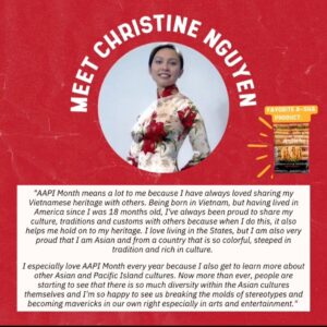 Christine Nguyen Instagram - Honored to be working with an #AAPI business🍜 and to have been a part of so many wonderful activations and events supporting our community this month. 

#represent