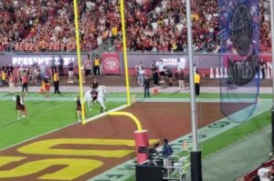 Christine Nguyen Instagram - Great game, but way too close for comfort!  #FightOn #USC #Trojans