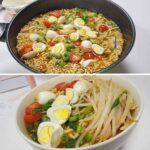Christine Nguyen Instagram - Using #quaileggs as the oohlala moment for today's #spicy #ramen dish. 🍜🥚❤️ #grapetomatoes #greenonions #beansprouts #fishsauce #fishsauce #love