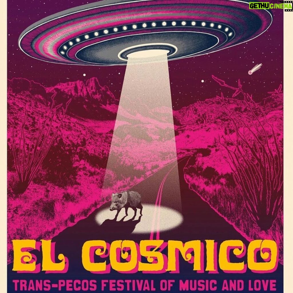 Christopher Mintz-Plasse Instagram - EL COSMICOOOOO FESTIVALLL @ryan___dean and I will be backing our good bud @benkweller at the fest in late September. We are excited. Hope to see you out there in MARFA TEXAS