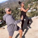 Claire Sulmers Instagram - @margaretanadu landed in #losangeles and immediately put me to work😰😫 How did we do?!? #dance #music #viral #reels #instareels #family #thebomblife #billionaire #bloop #formercheerleader #flyover40 #allmysingleladies #putyourhandsup Runyon Canyon, Hollywood Hills