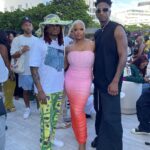 Claire Sulmers Instagram - Day 1 at #artbasel was fun! @alaiia had me out allll night so I am resting up, but stay tuned for more fun! Started my day off at an @americanexpress brunch where I saw my boos @boodieinc , @bryonjavar , @kollincarter , @muurswagg @iamjaelroumain and @ny_asamoah . The I said hi to @lex_a_s before speaking on my panel (video to come)!. I switched from my @houseofcb dress to @goodamerican pants for a @fearofgod x @adidas event, where I snapped some pix with @saintjhn . #thebomblife is #blessed, thank you GOD for allowing me to live my dreams with flourish surrounded by such great people💣 Makeup: @mlatricemua Get my #prince tee @fashionbombdailyshop ! #artbasel #artbaselmiami #miami #miamibeach #miamimarlins Miami, Florida