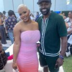 Claire Sulmers Instagram - Day 1 at #artbasel was fun! @alaiia had me out allll night so I am resting up, but stay tuned for more fun! Started my day off at an @americanexpress brunch where I saw my boos @boodieinc , @bryonjavar , @kollincarter , @muurswagg @iamjaelroumain and @ny_asamoah . The I said hi to @lex_a_s before speaking on my panel (video to come)!. I switched from my @houseofcb dress to @goodamerican pants for a @fearofgod x @adidas event, where I snapped some pix with @saintjhn . #thebomblife is #blessed, thank you GOD for allowing me to live my dreams with flourish surrounded by such great people💣 Makeup: @mlatricemua Get my #prince tee @fashionbombdailyshop ! #artbasel #artbaselmiami #miami #miamibeach #miamimarlins Miami, Florida