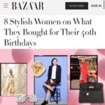 Claire Sulmers Instagram - I’m so excited to be featured in @harpersbazaarus , talking #40thbirthday gifts alongside style powerhouses like @evachen212 @rajni_jacques @ayakanai and more! Swipe to see my feature and read more at the link in bio ! Special thanks to the #harpersbazaar team @nikkiogun and @hails.y . This is #thebomblife #presspresspresspresspress 💣 #hermes #hermesbirkin #hermesbirkin35 #clairesulmers
