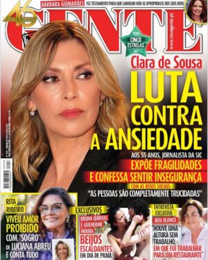Clara de Sousa Instagram - Felizmente não sofro nem nunca sofri de ansiedade. 
Uma coisa é gerir alguma ansiedade natural ou preocupação saudável que se possa sentir em momentos de muita pressão como grandes entrevistas que exigem tudo de nós, com toda a exposição inerente a elas… outra bem diferente é lutar contra a ansiedade. 
Por uma questão de respeito aos que vivem este drama diariamente, a Nova Gente deveria começar a fazer jornalismo e desinvestir nos diagnósticos médicos fajutos - talvez fosse uma forma interessante de travar a queda nas vendas. Fica o conselho.
#emnomedaverdade
