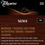 Clare Bowen Instagram - Thank you @takamineguitars_official! 🤍✨ Article in stories. 🔥✨ #takamine #bowenyoung #clarebowen #brandonrobertyoung #takamineguitars #P3NY #acoustic #songwriters #australia #nashville Sydney, Australia