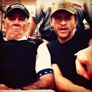 Clifton Collins Jr. Instagram - This legend , Gunny , #rleeermey on 248th #Marines Birthday . Last pic was after he did me this solid by doing the vo opening and closing to @zacbrownband Chicken Fried. Then we chilled in the parking lot for like an hour, stories bout Vietnam and @stanleykubrick , I’ll never forget that.  #USMC248