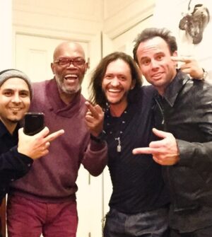 Clifton Collins Jr. Instagram - When a #BadMotherFucker ‘s Born day falls on a #ThrowbackThursday ! Big ol #HappyBirthday to this one of a kind, @samuelljackson love ya #Fam ! #MrCool #Ragtime #187 #BMF #Birds #gratitude #GOAT #legend  #mentors