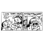 Clio Chiang Instagram – Worming out of practice since 1989. #beefnoodlesoup #comic #bruises