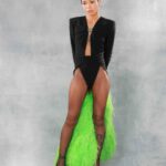 Coi Leray Instagram - 2X GRAMMY NOMINEE 💋🎏 📸 @princeofthegram 👑 Special Thank You to @anthonyvaccarello and the entire team at @ysl for allowing me to do what’s never done before💚 This Archive moment was so iconic. @mazurbate love growing with you 💚 @nikko.anthony @carlyle.nicole @yaris.nails you guys are incredible and such an amazing team. @recordingacademy Thank You again 💖💋💚 The Grammys