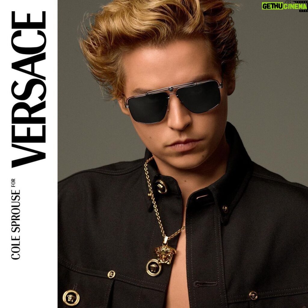 Cole Sprouse Instagram - @versace #versaceeyewear