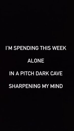 Colin O'Brady Instagram - The most important muscle we have is the six inches between our ears.

I’ve found to strengthen my mind, I must take it to the mental gym on a regular basis and put up the reps on the mental bench press, day by day, brick by brick.

And then every so often I crave a deeper cut, a more grand quest, to test my mind and explore the deepest levels of consciousness.

I suspect this journey will be more like the ultramarathon of mental fitness than a 5k.

I welcome the challenge and more importantly I welcome the opportunity to fully surrender to the lessons that will unfold inside of the cave.

Phone is going off now. Wish me luck. See you on the other side.

#BePossible #Mindset #Darkness
