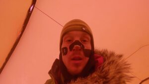 Colin O'Brady Instagram - FLASHBACK:
On Christmas Day 2018, Colin set off to cover the last 77 miles of his 1000-mile world-first solo, unsupported, human-powered crossing of the landmass of Antarctica.  He did a 33-hour push locked into a flow state and finishing off the 54-day journey to complete the Impossible First.
