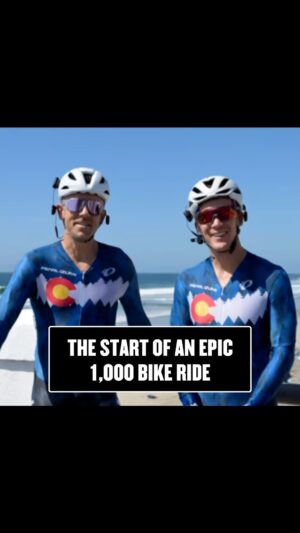 Colin O'Brady Instagram - The start of an epic 1,000 mile journey – let’s go!! 🚴🏼‍♂️

Today, @squnge and I kicked off our 1,000 mile, non-stop bike ride from Oceanside, CA to Durango, CO.

This will be a MAJOR test for our biggest adventure yet…

I’m so grateful for your support and look forward to seeing you throughout this trip as we prepare for the @raceacrossamerica in June! 🙏🏼

🎥 @pranalens