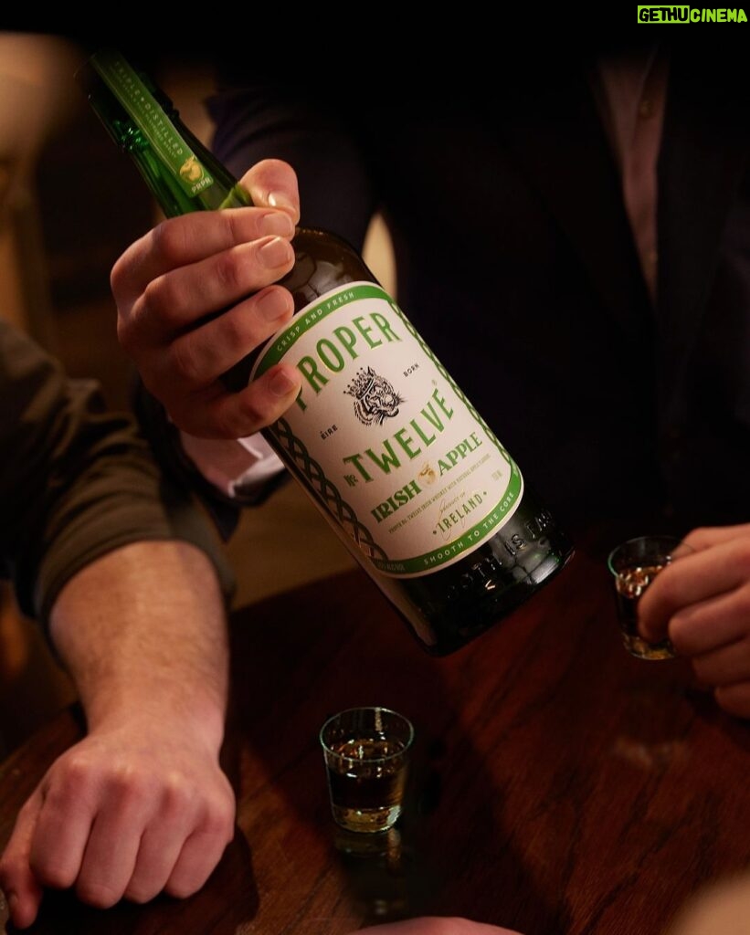Conor McGregor Instagram - An ancient Irish rhyme to help ya’ get set for this weekend’s big game… Behold the Irish Apple, a spirit so smooth to the core. You’ll gather your best mates around, and get to Pourin’ The Roar. 🥃🏈 #IrishApple #pourtheroar