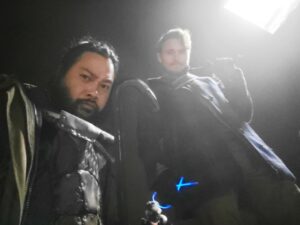 Cooper Andrews Instagram - Final season! Final premiere! And we FINALLY get to break out the crowbars and glowsticks!

I'll be live twitting on tweeter at 9pm! And we can discuss the expert raving skills of @mcbombadil

#twdwatchparty
#amcthewalkingdead
