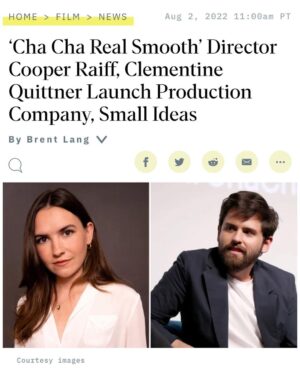 Cooper Raiff Instagram - SMALL IDEAS! It’s been two whole months since Clementine, Daniel, and I started a production company. We’ve gotten nothing done! But stay tuned! We’re super excited to make movies and tv and huge splashes for as long as we can🤸‍♀️🚀❤️