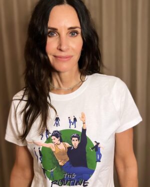 Courteney Cox Instagram - Mom and Dad are gonna be so faced!!
The second drop of the limited edition @friends cast collection is here! Click the link in my bio to purchase and help support @ebmrf, a charity raising funds and awareness for EB, a rare and debilitating genetic skin disorder.
