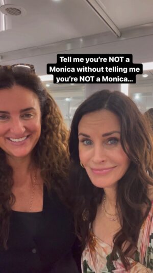 Courteney Cox Instagram - My makeup artist will go first. #Monica #Friends