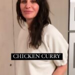 Courteney Cox Instagram - CHICKEN CURRY... you ready for this one? 👩‍🍳 •1 lb. chicken tenders cut into small cubes •1 small onion, chopped •1/2 tsp. chopped serrano chili (optional) •1 tsp. unsalted curry powder •Salt to taste •1-2 cups curry sauce (recipe below) •1/2 T chopped green onion •1/2 T chopped cilantro 1. Heat a medium size frying pan over med-hi heat. Spray with coconut oil, sauté onion and serrano chili. 2. Add chicken, curry powder and salt. Sauté until chicken is slightly brown on outside but not cooked through. 3. Add curry sauce and reduce heat to simmer. Cover and simmer for 5-10 minutes until chicken is cooked through. 4. Top with chopped cilantro and onion. CURRY SAUCE: •1/2 brown onion •1 clove garlic •1 T ginger •1/2 serrano chili (stem and seeds removed) •1 to 2 T unsalted curry powder •1 box of organic chicken stock •1 cup of chopped cauliflower 1. Place the onion, garlic, ginger and chili in a food processor and blend until you have a paste. 2. Heat a medium size stock pot over med-hi heat. Add paste and 1 to 2 T of broth to sauté paste until it starts to brown. Add more chicken stock little by little if the paste is browning too fast or starting to burn. 3. Once the paste is cooked, add the curry powder and another splash of chicken stock. Cook for another minute, stirring the mixture so it doesn’t burn. 4. Add the rest of the chicken stock and the cauliflower. Bring to boil, then reduce heat and simmer for 20 minutes or so, until cauliflower is tender. 5. Transfer to a blender and puree until sauce is smooth. Always start blender on lowest speed when you are blending hot food, otherwise it will explode all over the kitchen. You can add water or more broth if sauce is too thick. 6. Taste and adjust seasoning, adding salt or coconut milk for sweetness. Serve over cauliflower or basmati rice. Thanks, Jill Elmore! 🎥: @jadeehlers