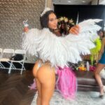 Courtney Boerner Instagram - It did not hurt when I fell from heaven👼🏽 Thank you @vasarostyle for letting me close the first show of @ny.swimweek 🤍 thank you @evitascoccia for coordinating such a fun event. The blood, sweat and tears are beautiful✨ #newyorkswimweek #angel #newyorkcity New York City <3