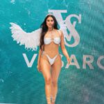 Courtney Boerner Instagram - It did not hurt when I fell from heaven👼🏽 Thank you @vasarostyle for letting me close the first show of @ny.swimweek 🤍 thank you @evitascoccia for coordinating such a fun event. The blood, sweat and tears are beautiful✨ #newyorkswimweek #angel #newyorkcity New York City <3
