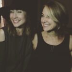 Courtney Ford Instagram – Is it Friday? What is time? Remember what it was like when we could talk to another person face-to-face? I miss real-life face-talking. 
#fbf to a dinner with the brilliant @estherperelofficial where she previewed #WhereShouldWeBeginPodcast and discussed the messiness of being human. To wrap up the evening, I blinked in this picture then babbled incoherently into her lovely, patient face.