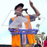 Courtney Ford Instagram - In case you missed the incredible speech by my sibling @taylororci at the solidarity rally last week, here it is in all its fire🔥🔥🔥 When we fight, we win! #UnionStrong @sagaftra @writersguildwest
