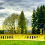 Crispin Glover Instagram - A lone peacock displays in the parterre at Zamek Konarovice Czech Republic