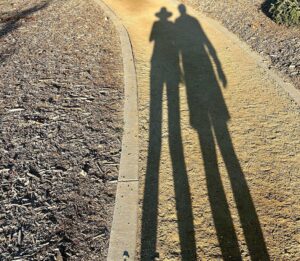 Cristina Ferrare Instagram - Me and my shadow! Tony and I on our daily walk! My last three weeks have been insanely busy!! Walking everyday is important to your over all health! I also decided along with the modeling assignments coming,  I’m going to  continue with cooking and sharing my favorite recipes! It’s that time of year again to invite family and friends to celebrate the upcoming holidays!:) Welcome to “My MODEL KITCHEN “!!! I’m working on my new website and will let you know when it’s up!!!!!! In the meantime I will share the recipes here !❤️ @iconicfocus