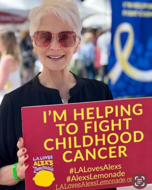 Cristina Ferrare Instagram - Tony and I spent the afternoon over the weekend at U.C.L.A to attend a childhood cancer fund raiser, “Alex’s Lemonade Stand” Alex was diagnosed with neuroblastoma at one year’s old. At 4 Alex set up a lemonade stand in her yard to fundraise for children with cancer. She raised over $2,000 dollars! By the time of her passing at 8 she raised $1million dollars and  left a legacy of hope to help cure childhood cancer! Her family continued the yearly fund raiser. You can read about this remarkable child and her family at “Alex’s Lemon Aid Stand” Great Chefs from all over the country come to this event every year to cook and share their extraordinary cuisine! I was inspired, moved and humbled by the experience.I did however eat my way through the whole event! #childhoodcancer #alexlemonadestand #cancer #fundraiser