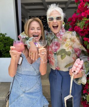 Cristina Ferrare Instagram - I spent the best afternoon with my daughter @alextcooks along with some of my dear and cherished friends. This was an exquisite and heartfelt event with @voguemagazine and hosted by my dear friend  mollanderson in her beautiful home.  @drjashton chief medical correspondent for ABC News, founder and chef Helene Henderson of @malibufarm and Moll spoke about beauty and balance in your life! It wasn’t hard to find it there as we were surrounded by beauty as far as you could see. The blue ocean, colorful gardens, lavender table settings with fresh flowers, the aroma of the ocean air and warmth of the sun! Thank you Moll for sharing your vision on how to incorporate beauty and balance into our lives! @mollanderson 🤗❤️ #womensfashion #womenempowerment #womensupportingwomen girlfriends #healthandbalance