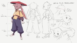 Curie Lu Instagram - Cleaned up some film character sketches for portfolio