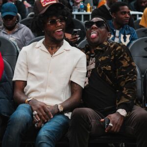 D.C. Young Fly Instagram - @atlhawks need to gone head and give me and BOOSIE permanent seats no kap #FandForLife goood game tho !!!!! And @mikalbridges played a hell of game preciate the jersey my boy 💪🏾💪🏾