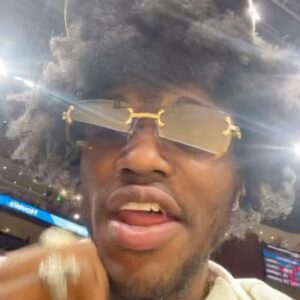 D.C. Young Fly Instagram - @atlhawks need to gone head and give me and BOOSIE permanent seats no kap #FandForLife goood game tho !!!!! And @mikalbridges played a hell of game preciate the jersey my boy 💪🏾💪🏾