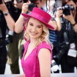 Déborah François Instagram - Pink lady 💕 @festivaldecannes 👚 @liinasteinofficial Stylisme @gayanee_pierre 💇‍♀️ @franckprovostparis @emma_guerri_ 💄 @odilejimenezmua Festival de Cannes