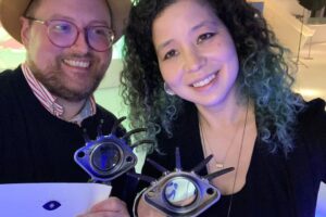 Dan Deacon Instagram - I’m so happy and totally blown away to have won my first Cinema Eye Honors award last night for Outstanding Achievement in Original Music Score for my score for Ascension!!!!!

Thanks so much to Jessica @jk_or_am_i , Nate @nathantruesdell and Kira @skkira for bringing me on the team to score your beautiful film. Jessica thanks so much for the amazingly collaborative and adventurous process you fostered! And congrats on all your wins last night too!!!

Thank you to Ledah @ledahfinck and Owen @owww.en.gardner for being such incredible musicians and improvisers. Working with those sessions we did brought me such joy and I cannot thank you enough. Thank you to Craig @craigwbowen at Tempo House @tempo_house_recording  to engineering the sessions masterfully and making the most insane espresso. 

Thank you to all of you who have been supporting my weird music for the last 20+ years. Thank you so very much from the entirety of my heart. 

Thank you @cinema.eye.honors for recognizing all the aspects of documentary filmmaking! 

You can stream @ascensiondocumentary on Paramount+ and you can stream my score on all streaming platforms. Links in bioooooooooooo