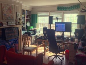 Dan Deacon Instagram - Happy with the studio light.