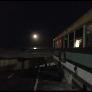 Dan Deacon Instagram - Hi! Tour starts tonight in LA. The last time I was here was March 13th 2020, we drove the bus to an RV park by the airport and basically waited for the world to end and shutdown to being. The last few photos are from that weird night back in 2020. 

Feels surreal to be back, picking up where I left off. So much is different now. Feels like a parallel universe. 

I’m glad to be doing these few shows now and for anyone in a city that couldn’t happen on this run, please know it wasn’t an easy choice to make. 

I am doing the best I can to transition back into touring after such a long and insane break from it.

Stay safe, get \/axxed, mask up, sassy as fuck at all times