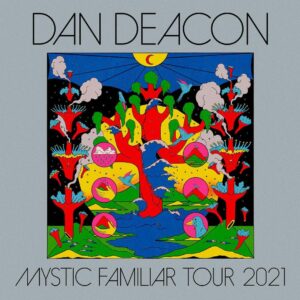 Dan Deacon Instagram - I’m ecstatic to let you know I’ll be back on tour this fall! Tickets go on sale Friday! Dates in the second image and more info at link in bio! 

Ok so I know touring still seems insane but I am hopeful that by the time October comes, all of this feels like a cast taken off a fully mended limb. The last year has shown just how vital social events, celebrations, and, most importantly, being together are. The way a walk through the woods rejuvenates the spirit, being in a crowd dancing, with sounds and lights washing over you, has a unique healing and unifying quality. The extraordinary euphoria from sharing a moment with a group of people is one of the most special feelings, and I cannot wait to experience it again with you.
 
My shows have been centered around audience immersion, creating an atmosphere where people can collectively celebrate a simultaneously created experience. The only way for this show, or any show, to succeed is if the audience feels comfortable enough to lose themselves in the moment. It goes without saying but all our shows will be following the most up-to-date CDC guidelines.

Please only come to a show if you are fully vaccinated. 
Rule #1 is Safety First.
Rule #2 is Sassy As Fuck At All Times.

Photo by @micahewood artwork by @cdaura design by @seenstudio tshirt by @cave_evil cheese eater grin by @dandeacon

Edit: all previously purchased tickets that were not refunded will be honored. me or my team will reach out if anyone has questions.