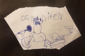 Dan Deacon Instagram - I was sent these portraits of me by the very talented Ella, age 6. Thank you Ella!