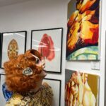 Daniel Wallace Instagram - Gorgeous time and gorgeous views at the @fluxexhibition the other week.Living my klimt fantasy and taking in the arts 🧡 Greenwich Design District