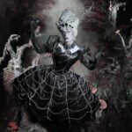 Daniel Wallace Instagram - 'What is normal for the spider is chaos to the fly...' Did this shoot of my black widow spider number with @neilnezkendall the other week....absolute dream shoot,Like a gothic fairytale. Just look at the hair made by the exceptionally talented @florencias_wigs 🕷 And the dress by the creative powerhouse @lizziebiscuits 🕸 Snapped by the genius that is @neilnezkendall 🖤 #Spider #blackwidow #timburton #gothic #manchesterqueens #Drag #fairytale #Woods Chester, Cheshire