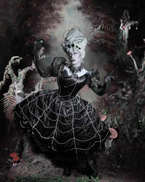 Daniel Wallace Instagram - 'What is normal for the spider is chaos to the fly...'
Did this shoot of my black widow spider number with @neilnezkendall the other week....absolute dream shoot,Like a gothic fairytale.
Just look at the hair made by the exceptionally talented @florencias_wigs 🕷
And the dress by the creative powerhouse @lizziebiscuits 🕸
Snapped by the genius that is @neilnezkendall 🖤
#Spider #blackwidow #timburton #gothic #manchesterqueens #Drag #fairytale #Woods