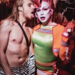 Daniel Wallace Instagram - Why did the zebra cross the road? Cos they wanted to lick the lollipop lady of course!🦓🍭 Another @homobloc piccy snapped by @miriam_nightcapture wearing @freakcouturemcr and @florencias_wigs with my fave @shortforjacket 💞 #queer #Drag #zebra #lollipoplady #lovelytime❤️ Homobloc