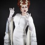 Daniel Wallace Instagram - My body still hasn't recovered from Halloween so neither should my instagram....here i am giving my version of the Bride of Frankenstein....wearing hair by @florencias_wigs And snapped by @faketrashstudio Spooky ooky 👻🎃