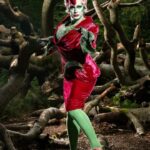 Daniel Wallace Instagram - Set phasers to stuuuuuning.Living my #startrek fantasy in a Sheffield wood at the weekend. Wearing a @lizziebiscuits suit stoned and gemmed within an inch of its life and using a gorgeous vintage pink velvet(can't tell you how much i love the velvet) and hair by @florencias_wigs 💚💗 Shot by the talented @chrismsaunders #Drag #Manchesterqueen #Dragqueen #Alien #Green #mugler #lovelytime❤️ Sheffield, United Kingdom